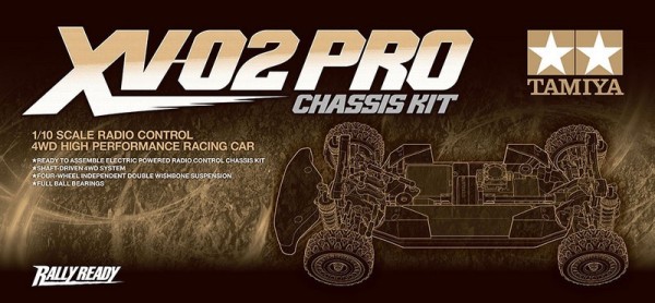 Tamiya XV02 Pro Chassis Kit 1/10 Rally Baukasten