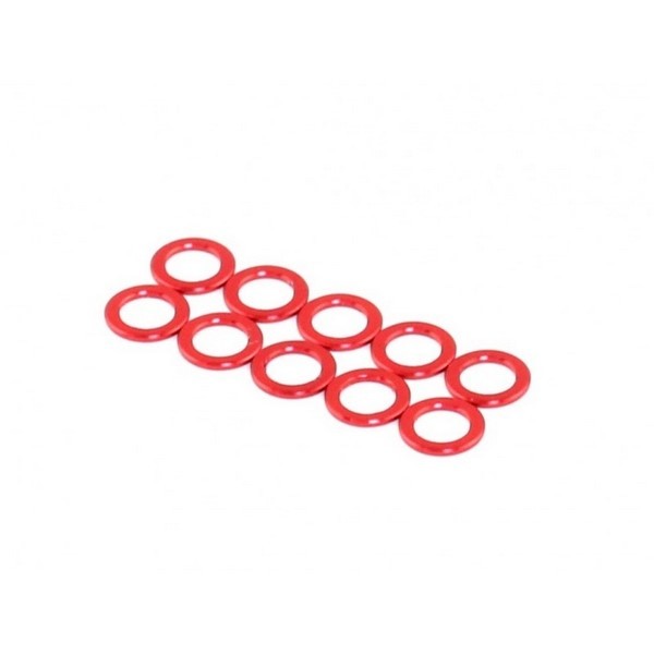 510043 Roche Alu King Pin Spacer, Red, M3.2x5x0.5