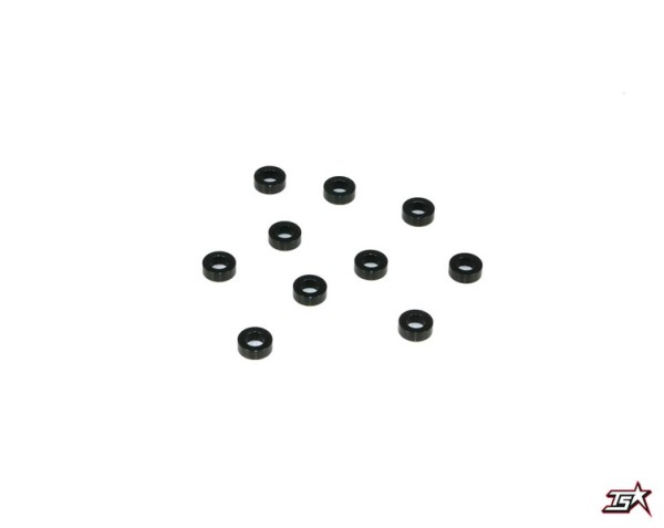 Destiny Alu Spacer 3,0 x 5,5 x 2,0mm - Black (10)