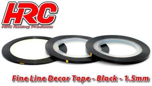 HRC5061BK15 Fine Line Decor Tape - 1.5mm - Schwarz Linierband