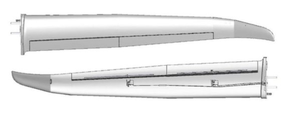 Tragflächensatz Lentus gebaut (ohne RC+Dekor)