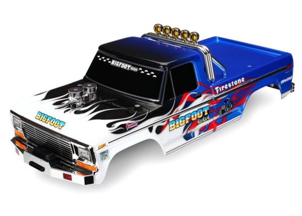 3653 Traxxas Karosserie Bigfoot Flame Body