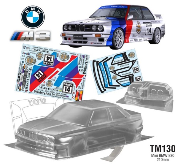 TeamC 1/10 BMW E30 Karosserie 210mm M-CHASSIS