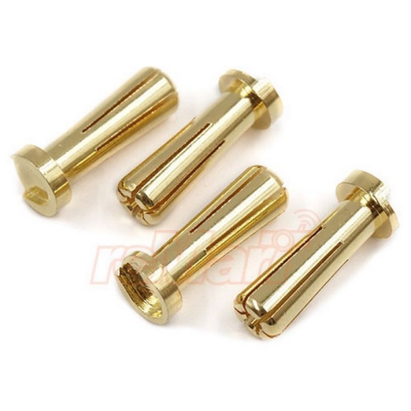 Yeah Racing 5x18mm Gold Winkelstecker (4)