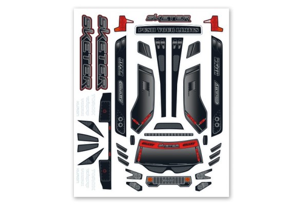 Team Corally Body Decal Sheet Sketer XP 4S