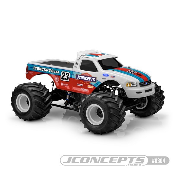 JConcepts 1997 Ford F-150 MT Karosserie mit racerback und visor