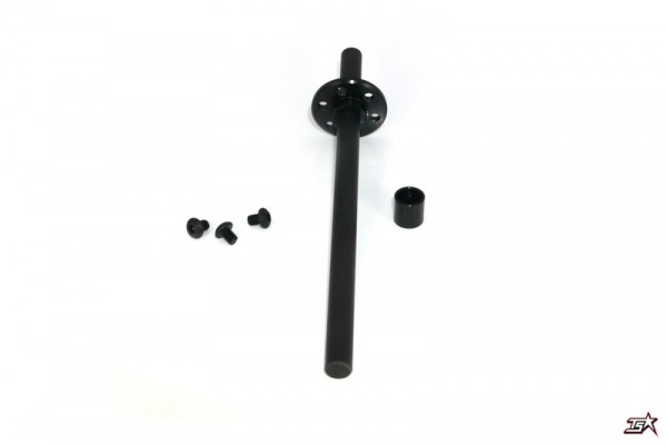 Radtec Carbon Rear Solid Axle Set for 1/12 Black