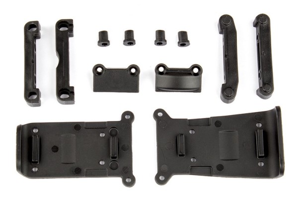 21501 Asso Skid Plates and Arm Mounts Set