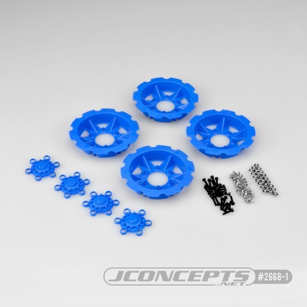 Jconcepts Tracker wheel discs - blue (fits - #3379
