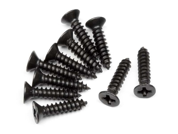 101245 Bullet - TP. Flat Head Screw M3*14mm (10pcs