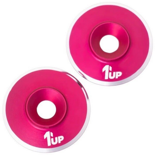 1up Racing LowPro UltraLite Wing Washers - Hot Pin