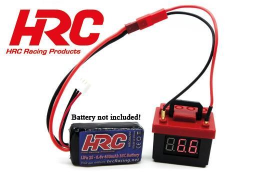 HRC 1/10 Scale 12V Batterie Attrappe mit LCD Spannungsalarm (Lipo Alarm)