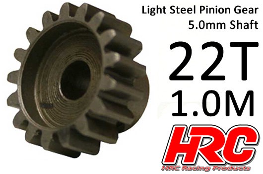 HRC71022 Motorritzel Stahl 22 Z Modul 1 / 5mm