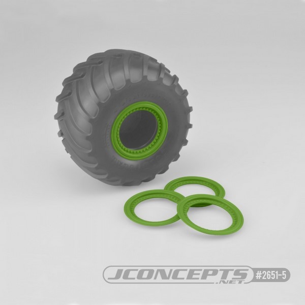 Jconcepts Tribute wheel beadlocks - green - glue-o