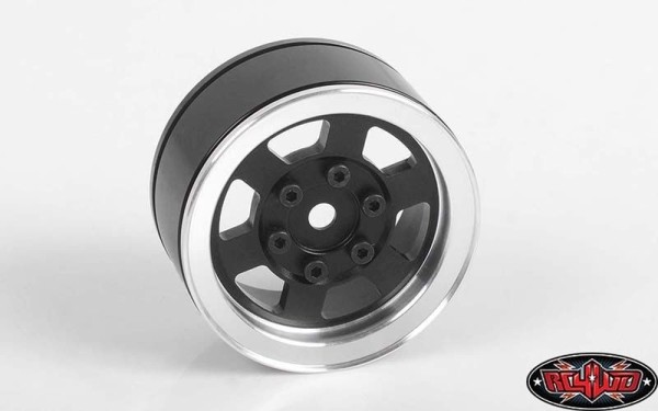 RC4WD Six-Spoke 1.55 Internal Beadlock Wheels (Bla