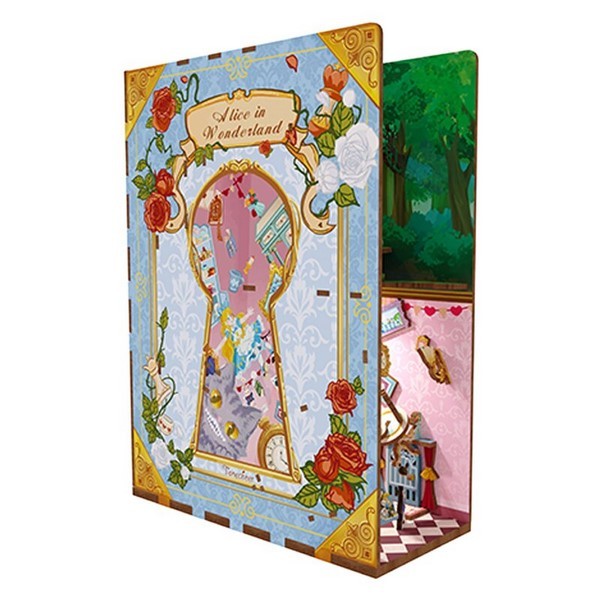 SIVA TOYS Alice in Wonderland Book Nook TONECHEER