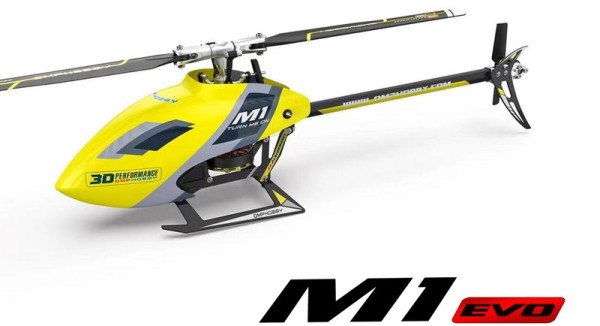 OMP Helikopter M1 EVO Gelb BNF 3D