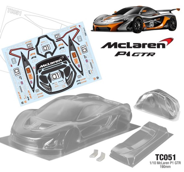 TeamC 1/10 MCLAREN P1 GTR Karosserie 190mm