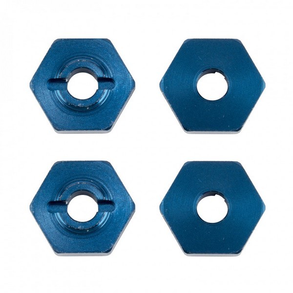 21562 Asso FT 1:14 Wheel Hexes blue aluminum