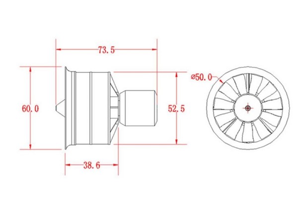 C9781 Pichler Impellereinheit 50 mm / 4500 KV