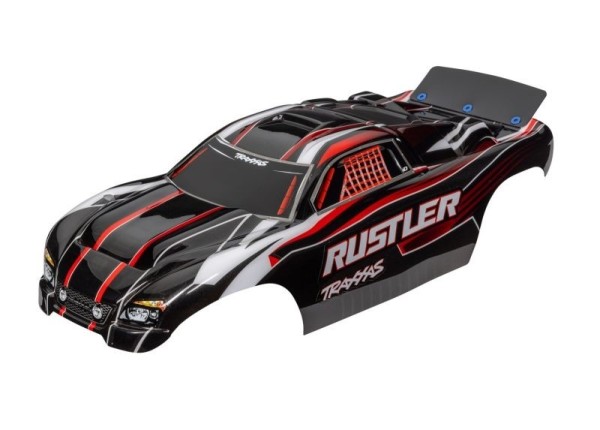 3750 Traxxas Karosserie 2WD Rustler Rot