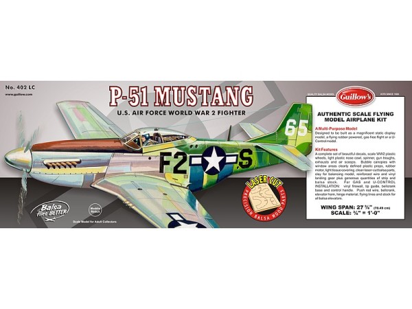 Guillow P51-MustangXray Lasercut