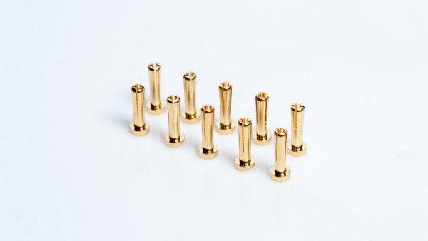 65815 LRP 4mm Gold Stecker Works 18mm Steckverbinder (10)