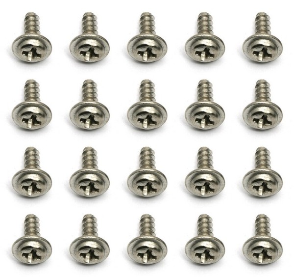 25610 Asso Tapped Screws 3x8 mm BHPTS