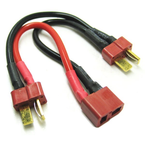 DEANS 2S BATTERY HARNESS FOR 2 PACKS IN SERIES 14A