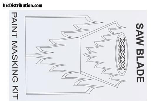 XM033L XXX Main Spray Maske - Saw Blade Lackierschablone