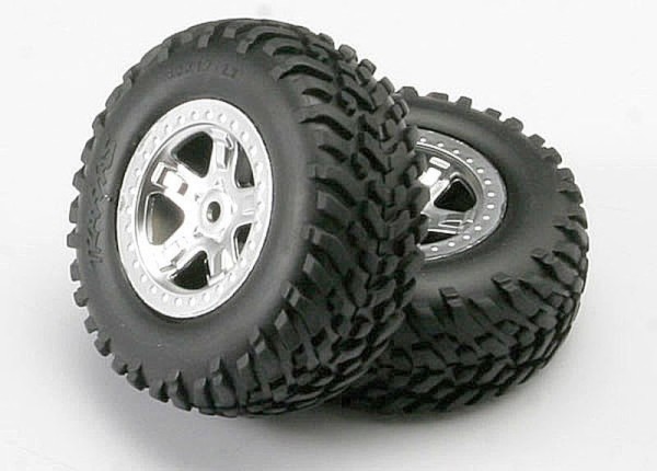 5973 Traxxas Wheels Assembled (SCT satin) 14mm