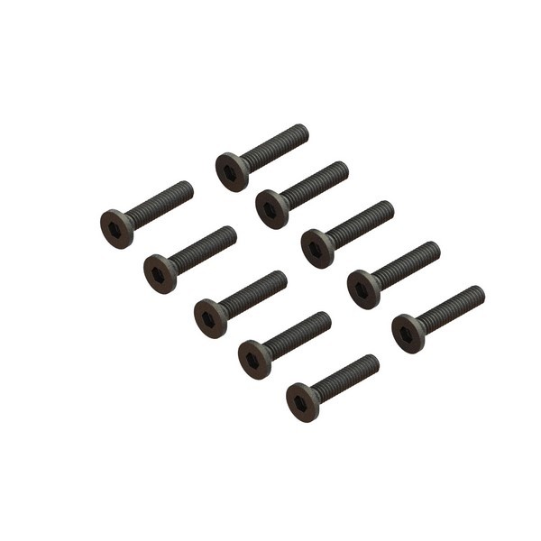 ARA702017 Arrma Flat Head Screw M2.5x12mm (10pcs)