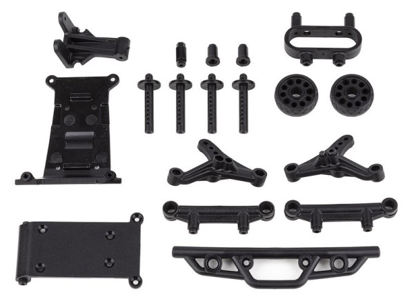 21621 Team Associated Reflex 14MT Bumper Wheelie Bar, Body Mount Set