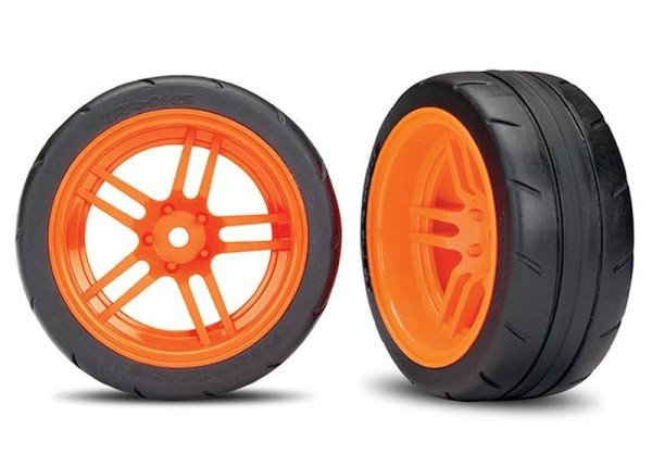 8374A Traxxas 4-Tec Räder Orange Hinten (2)