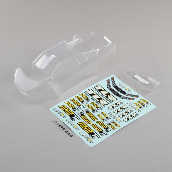 TLR230011 Losi Body Set Clear w/Stickers 22T 4.0