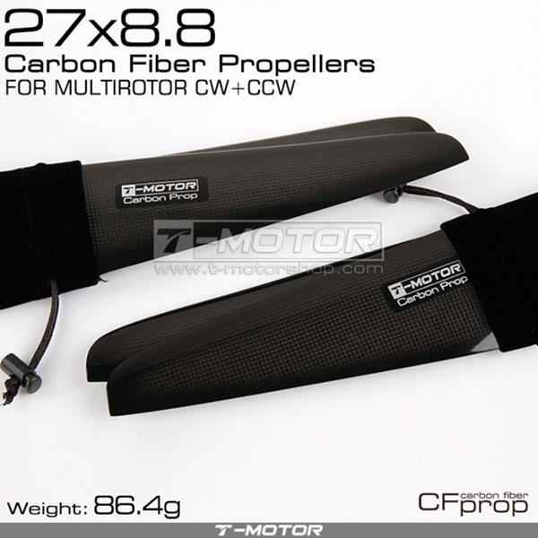 T-Motor Carbon Fiber Prop CW & CCW 27 x 8.8