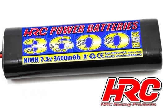 HRC Akku 7.2V 3600 NimH 6-Zellen Power Batterie T-Plug Typ Dean Stecker