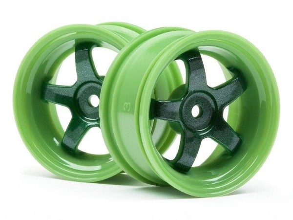 111090 WORK MEISTER S1 WHEEL GREEN (3MM OFFSET/2PC