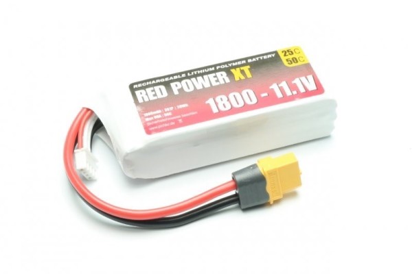 15417 LiPo Akku RED POWER XT 1800 - 11.1V XT60