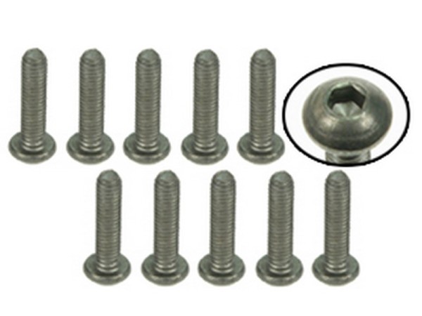 TS-BSM312M M3x12 Titanium Button Head Hex Socket