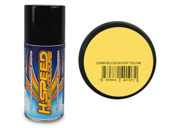 H-Speed Lexan Spray hellgelb / light yellow 150ml