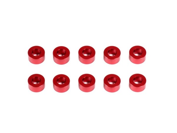 INFINITY ALUMINUM WASHER 3x6x3.0mm (Red/10pcs)