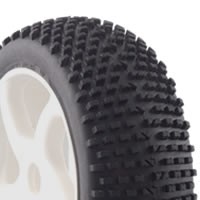 FASTRAX 1/8 PREMOUNTED BUGGY TYRES 'H TREAD (2)