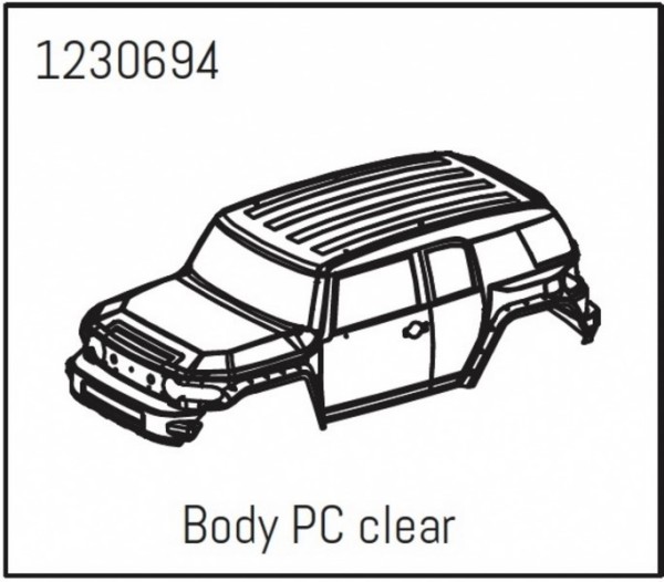 AB1230694 Karosserie PC unlackiert - Khamba
