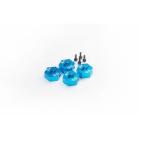 Koswork Tamiya 5mm Aluminum Clamping Wheel Hex (4) Blau