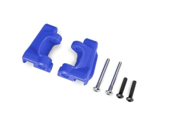 9135-BLUE Traxxas Caster-Blocks Links/Rechts Blau Bandit, Drag Slash