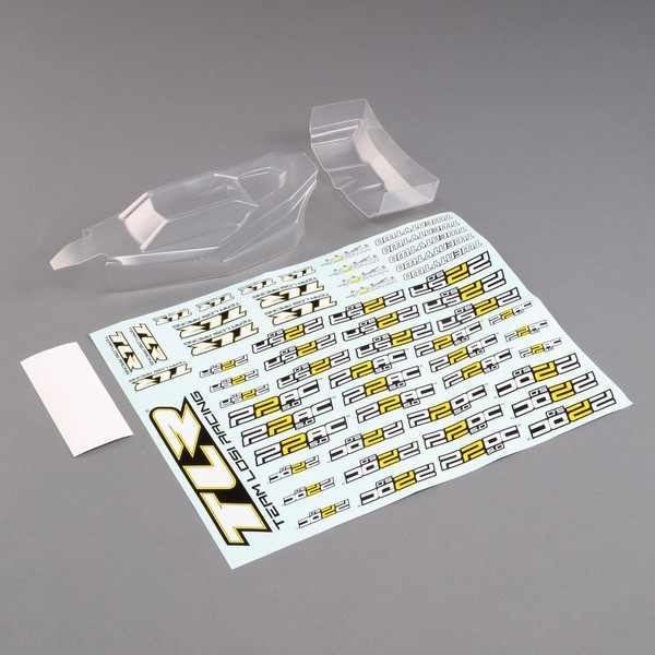 TLR230012 Losi Lightweight Body & Wing Clear 22 5.