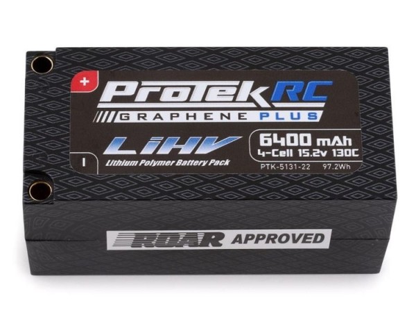 ProTek RC 4S 15.2V/6400mAh 130C Low IR Si-Graphene HV Shorty LiPo