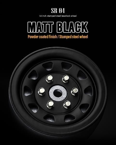 70507 Gmade 1.9 SR05 Beadlock Wheels (Black) (2)