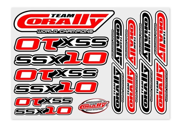 C-99903 Team Corally Stickersheet SSX-10 Precut